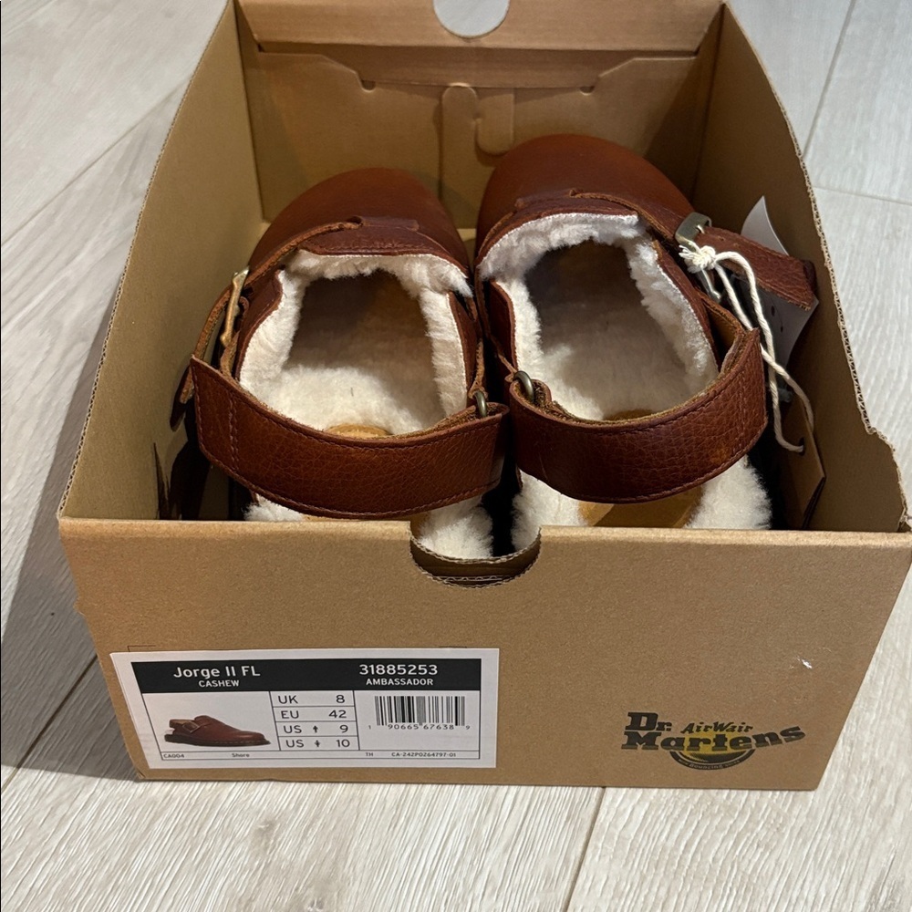 BNWT Dr. Martens Jorge II Fl Cashew Ambassador Clogs  unisex women 10 / men 9 - Picture 5 of 6